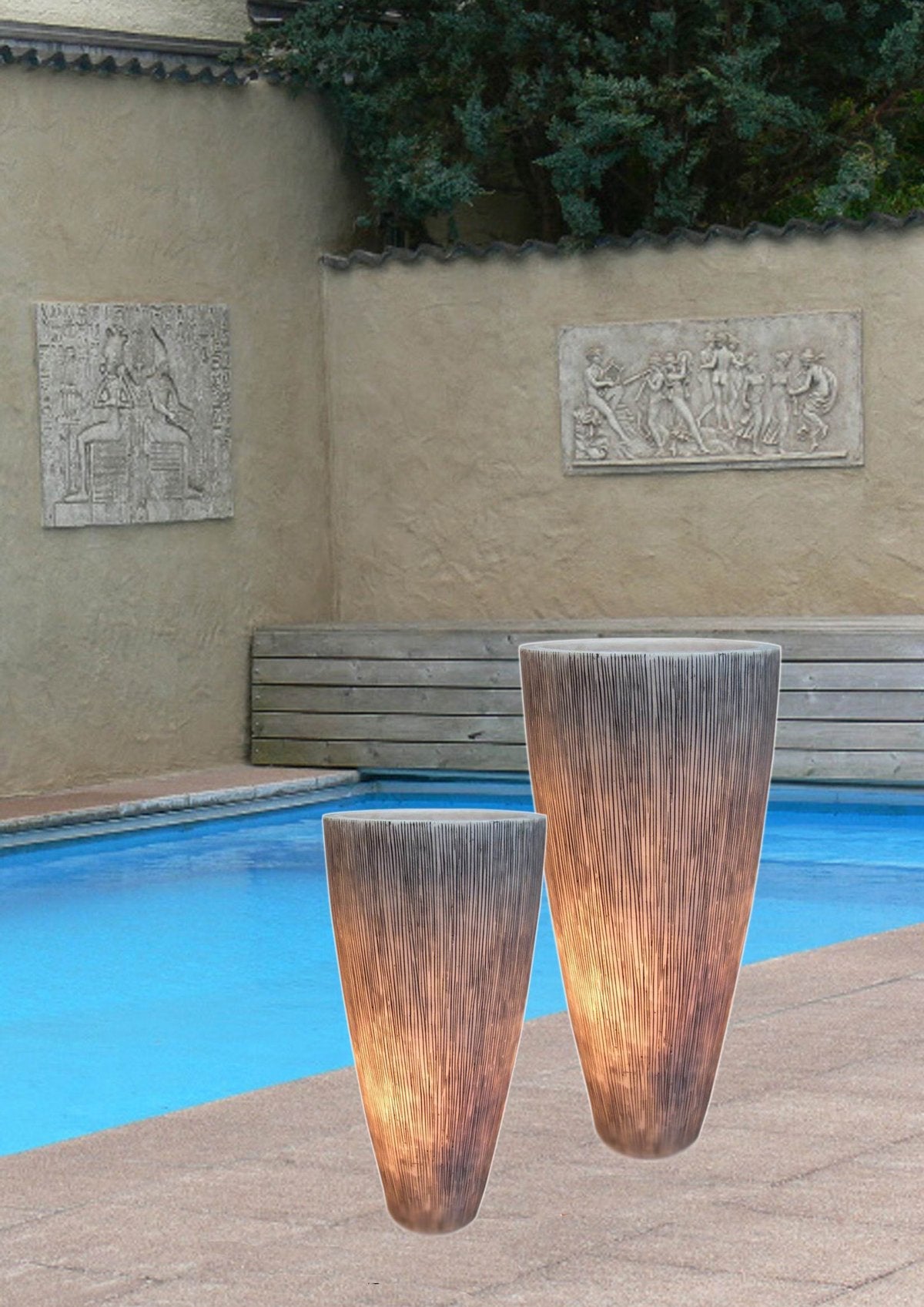 39" Gray Sandstone Garden Accents Accessories HomeRoots