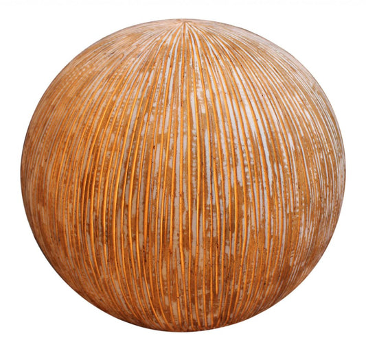 1 X 16 X 14 Sandstone Ribbed Finish Outdoor Light - Ball HomeRoots