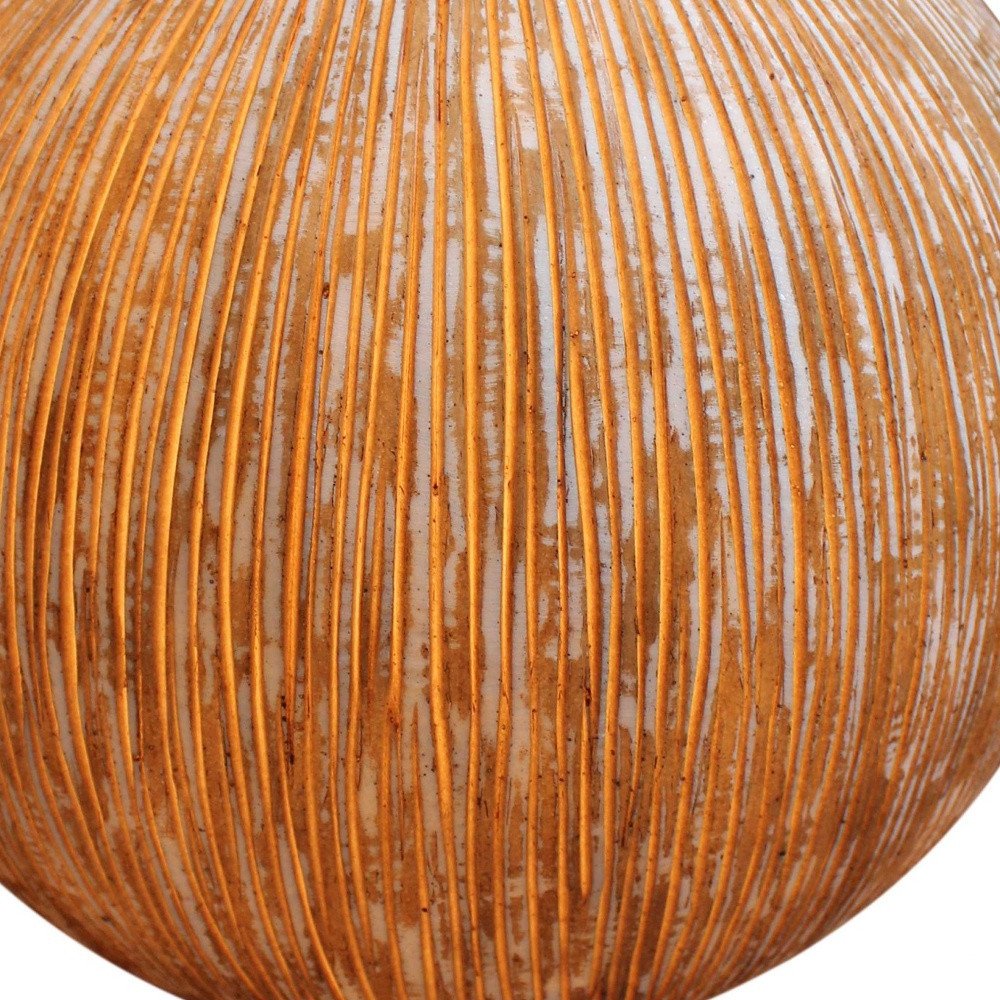 1 X 16 X 14 Sandstone Ribbed Finish Outdoor Light - Ball HomeRoots