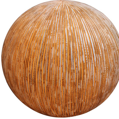 1 X 16 X 14 Sandstone Ribbed Finish Outdoor Light - Ball HomeRoots