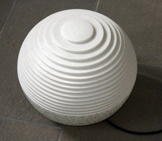 12" White Sandstone Garden Stone