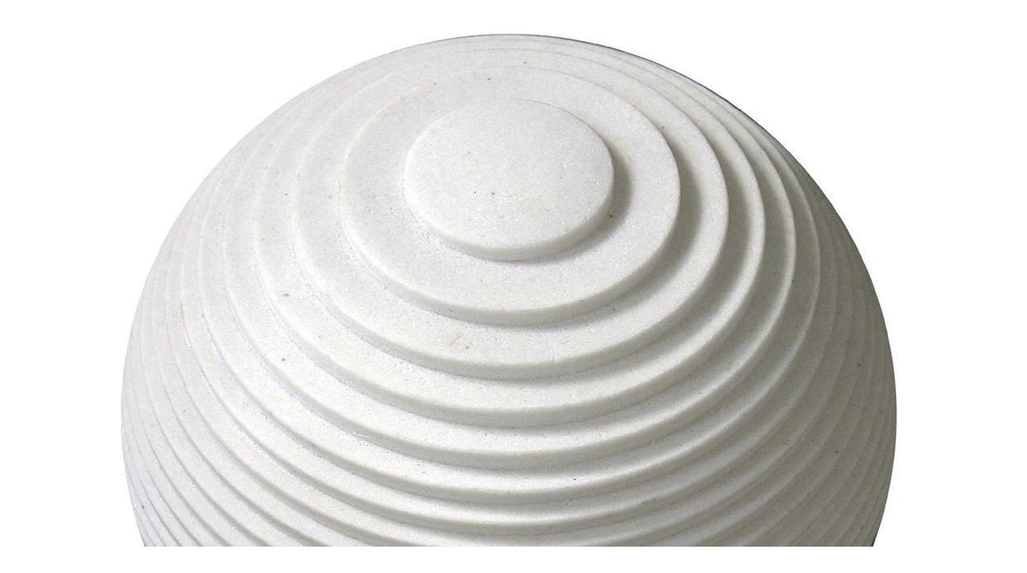 12" White Sandstone Garden Stone HomeRoots