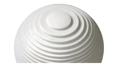 12" White Sandstone Garden Stone HomeRoots