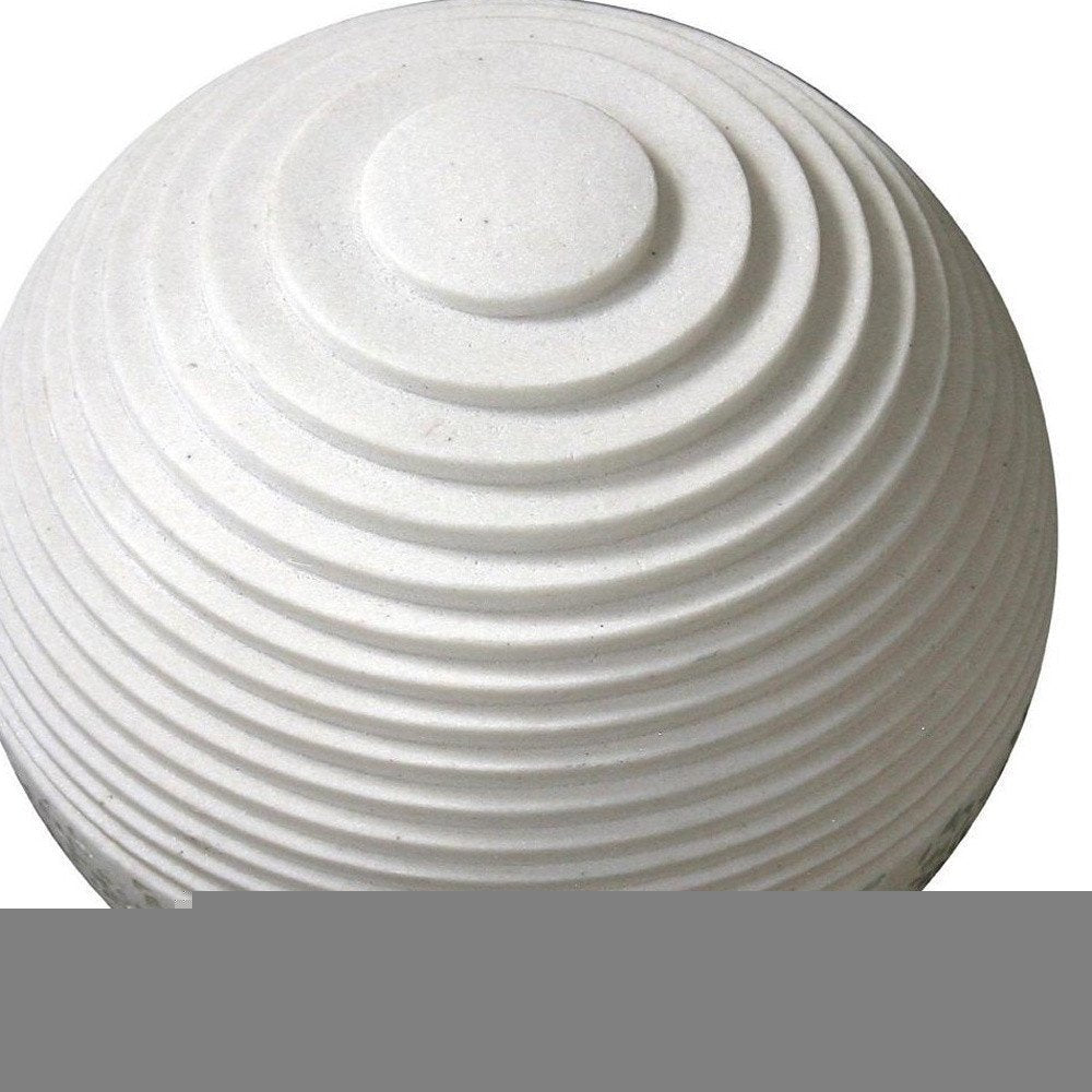 12" White Sandstone Garden Stone HomeRoots