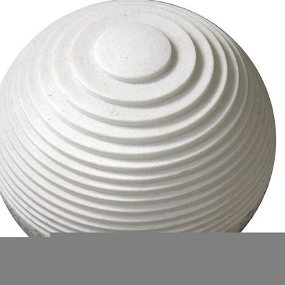 12" White Sandstone Garden Stone HomeRoots