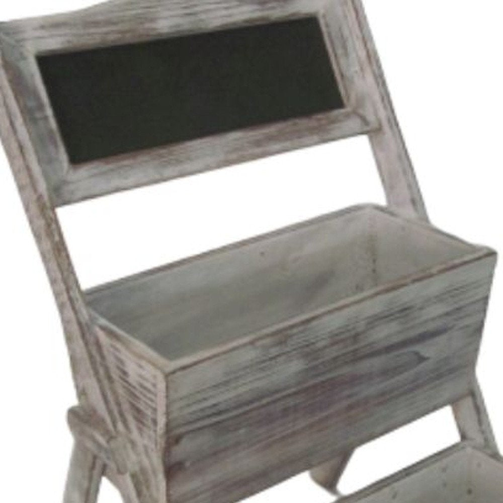 10" Gray Solid Wood Indoor Outdoor Planter Box HomeRoots