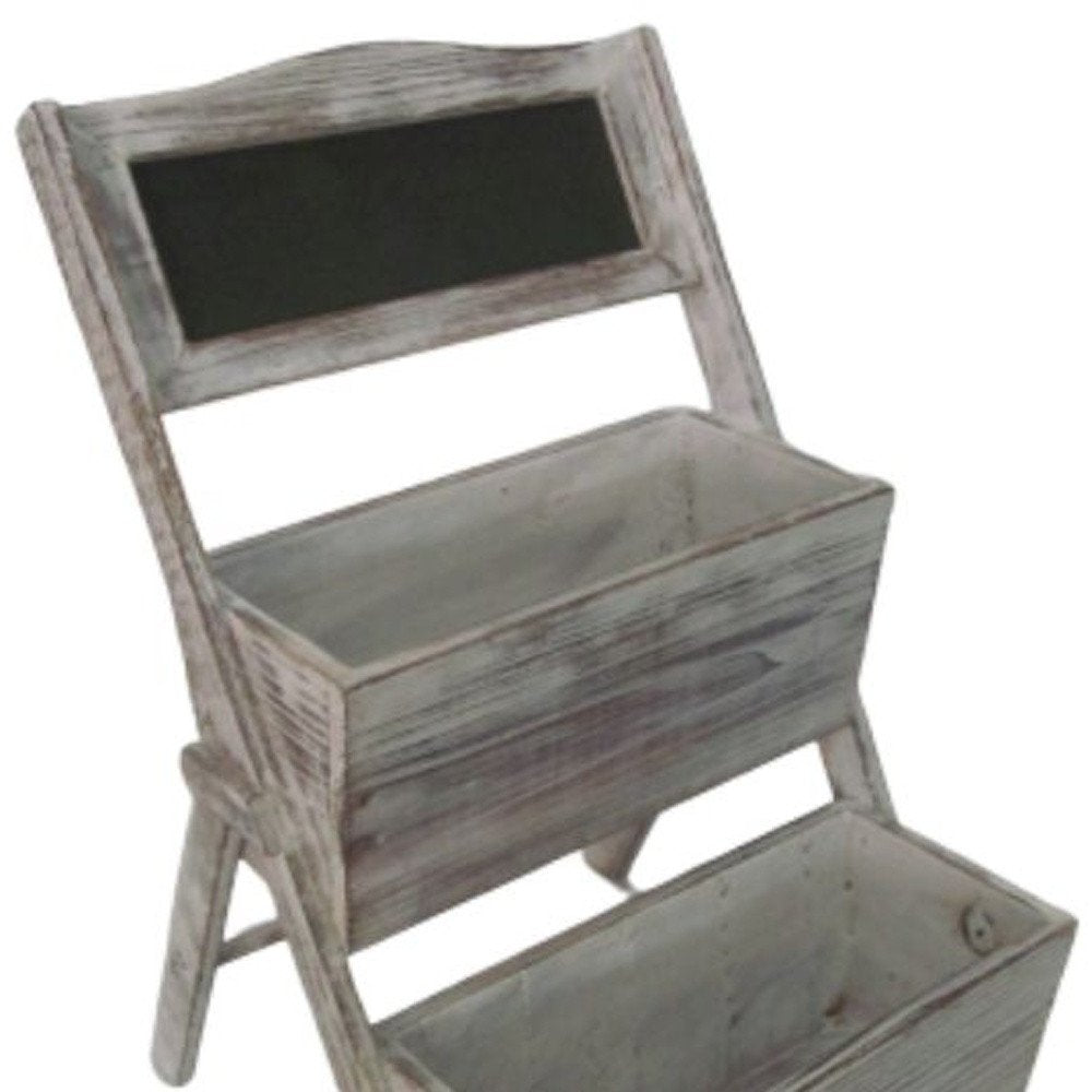 10" Gray Solid Wood Indoor Outdoor Planter Box HomeRoots