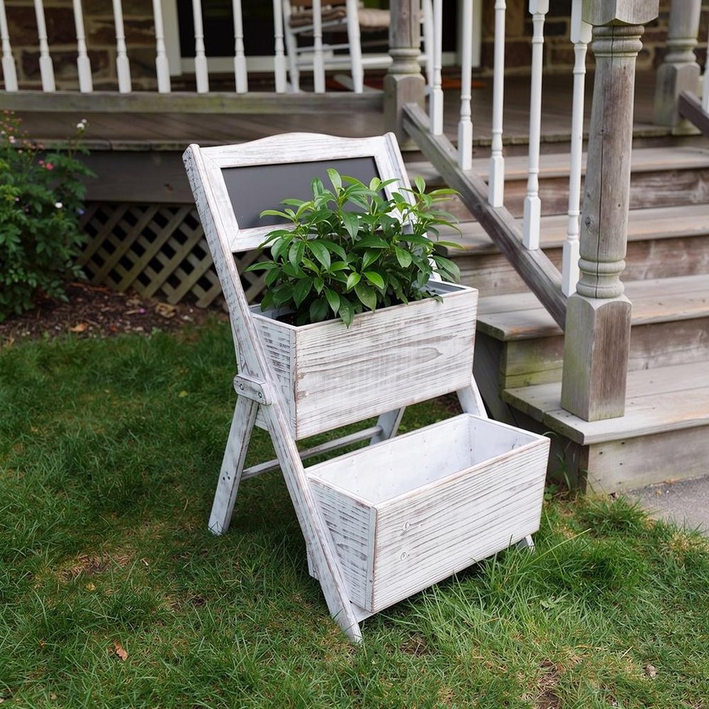 10" Gray Solid Wood Indoor Outdoor Planter Box HomeRoots