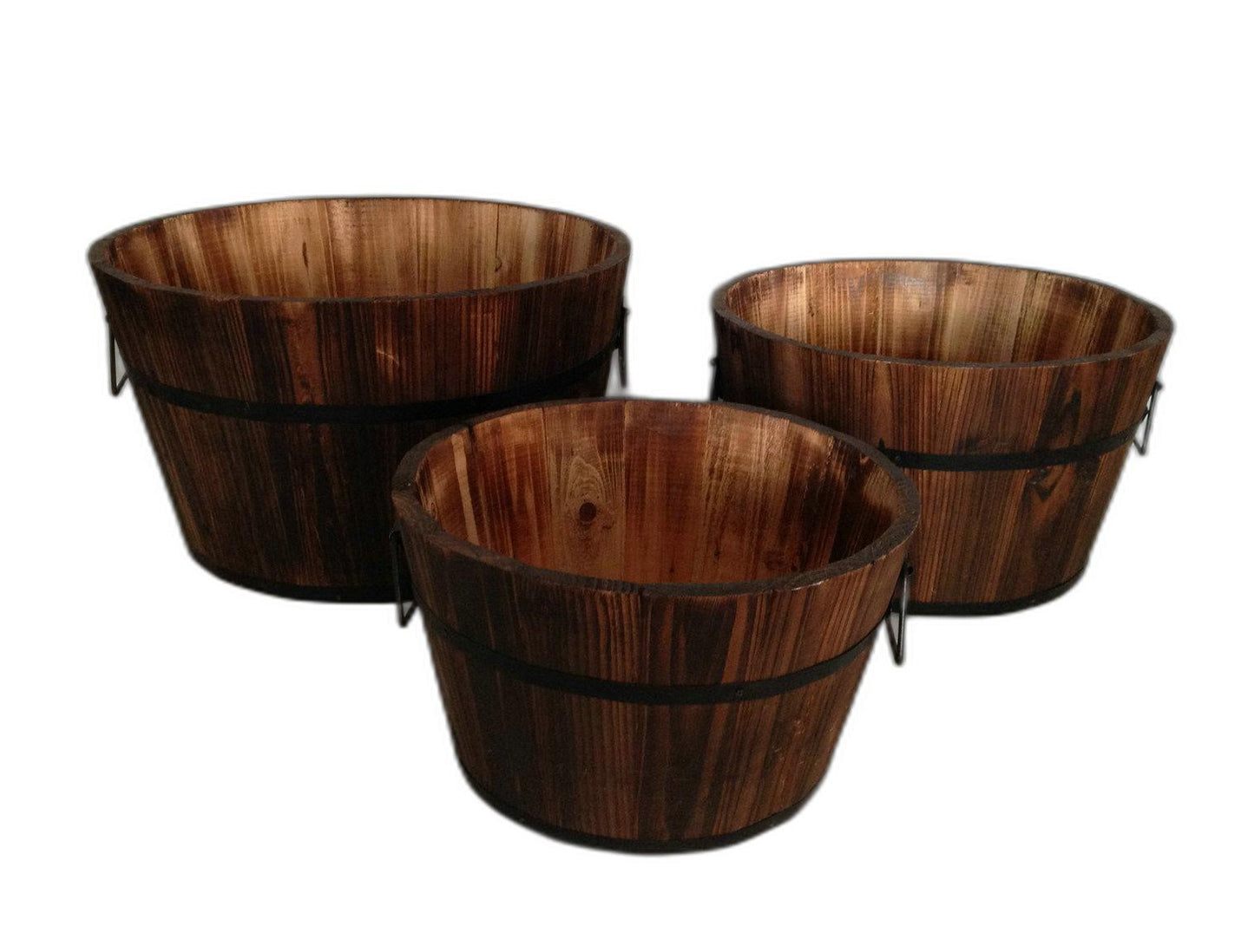 1 X 15 X 1 Brown Wood Garden Planter  3 Piece