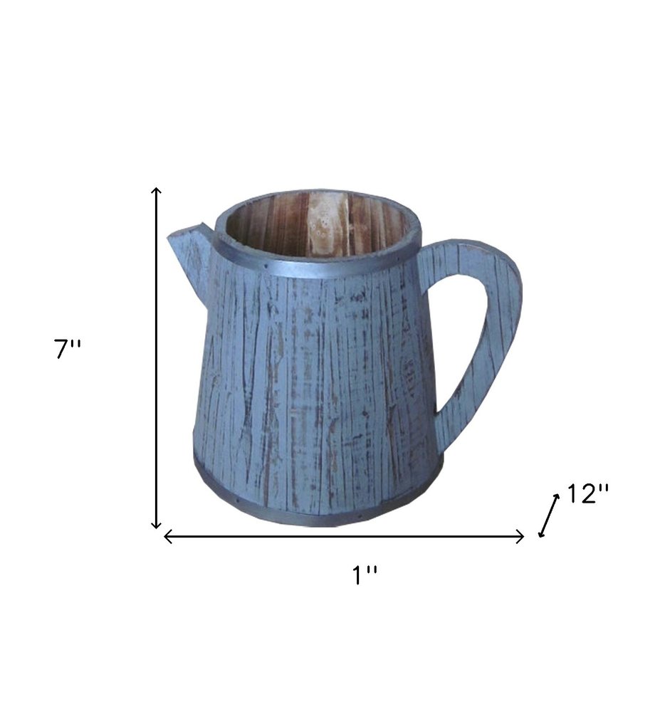 1 X 12 X 7 Brown Wood  Garden Pot HomeRoots