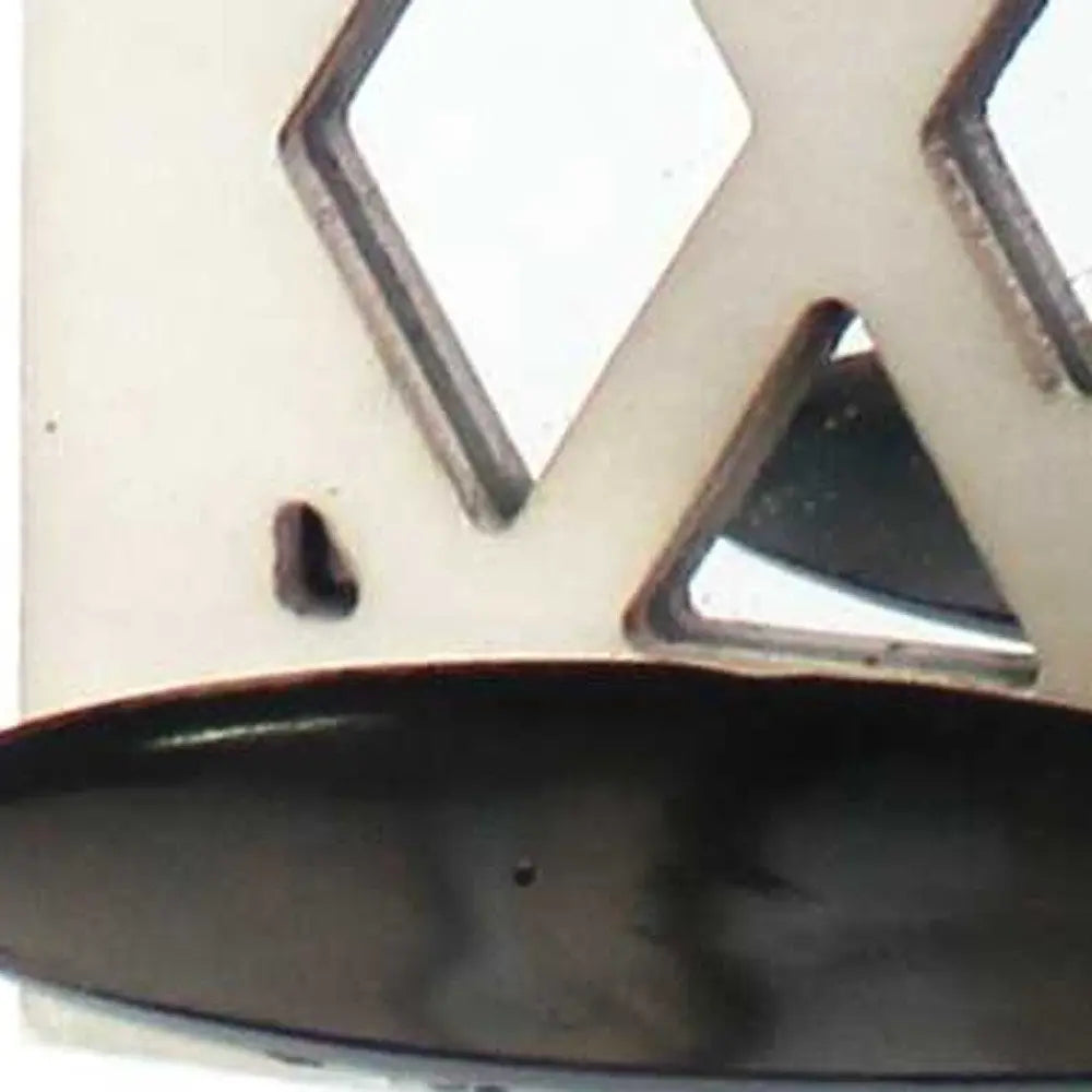 6" White Wood Wall Sconce Candle Holder HomeRoots