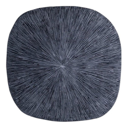 29" X 29" X 2" Gray, Sandstone, Ribbed, Square - Wall Decor