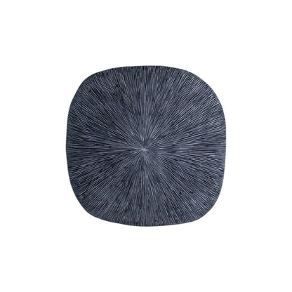 29" X 29" X 2" Gray, Sandstone, Ribbed, Square - Wall Decor