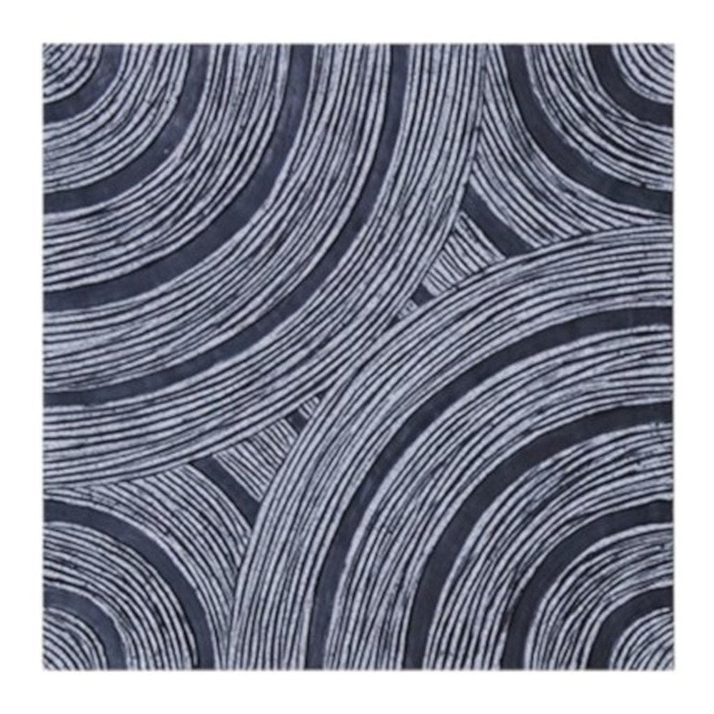13" X 13" X 2" Gray Lined, Square - Wall Decor — view 3