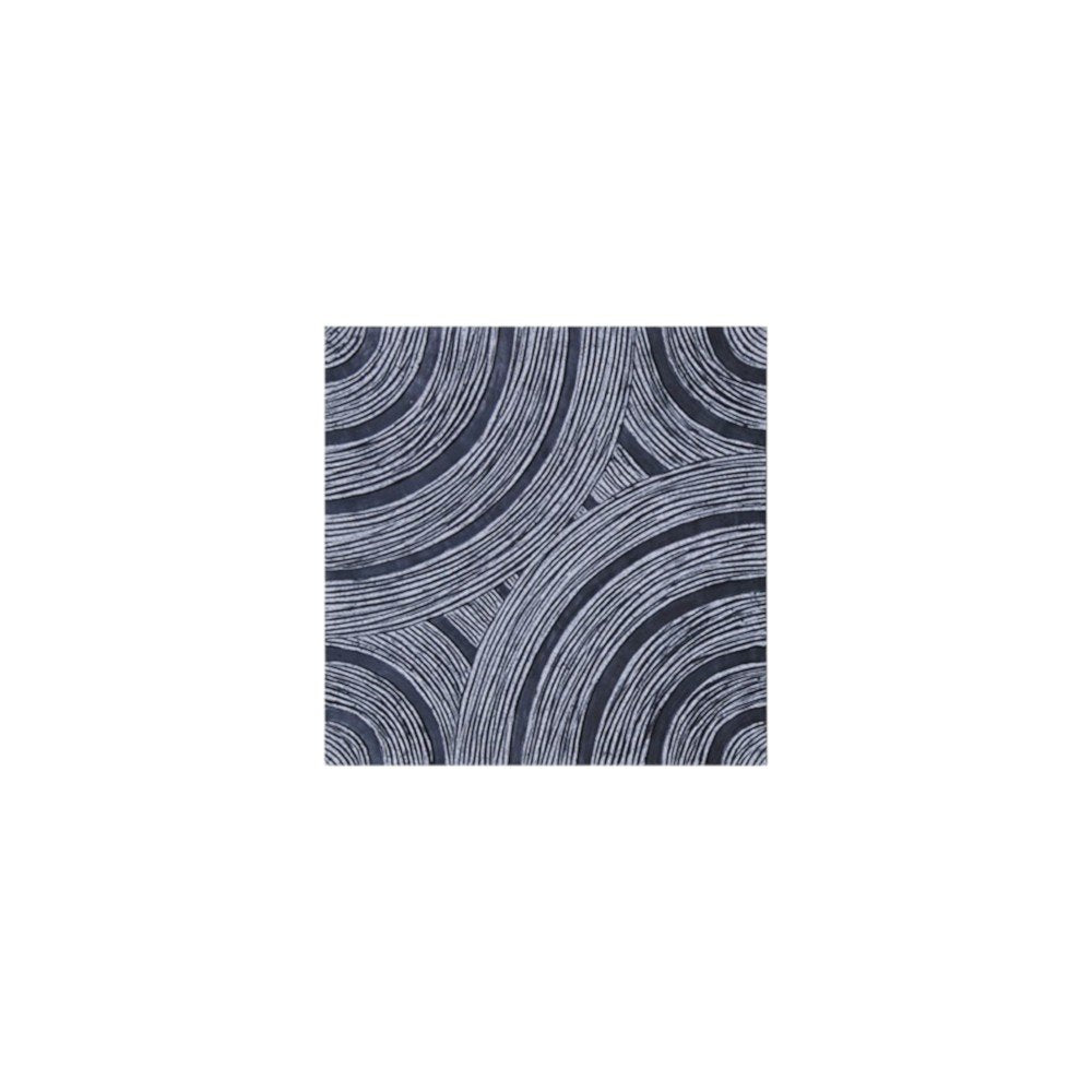 13" X 13" X 2" Gray Lined, Square - Wall Decor — view 1
