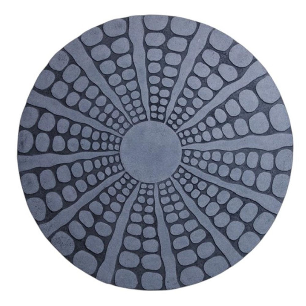 19" X 19" X 2" Sandstone, Fine Polished, Round With Stardust Pebble Finish - Wall Decor — view 3