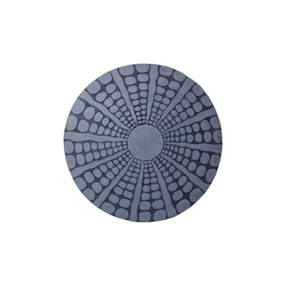 19" X 19" X 2" Sandstone, Fine Polished, Round With Stardust Pebble Finish - Wall Decor
