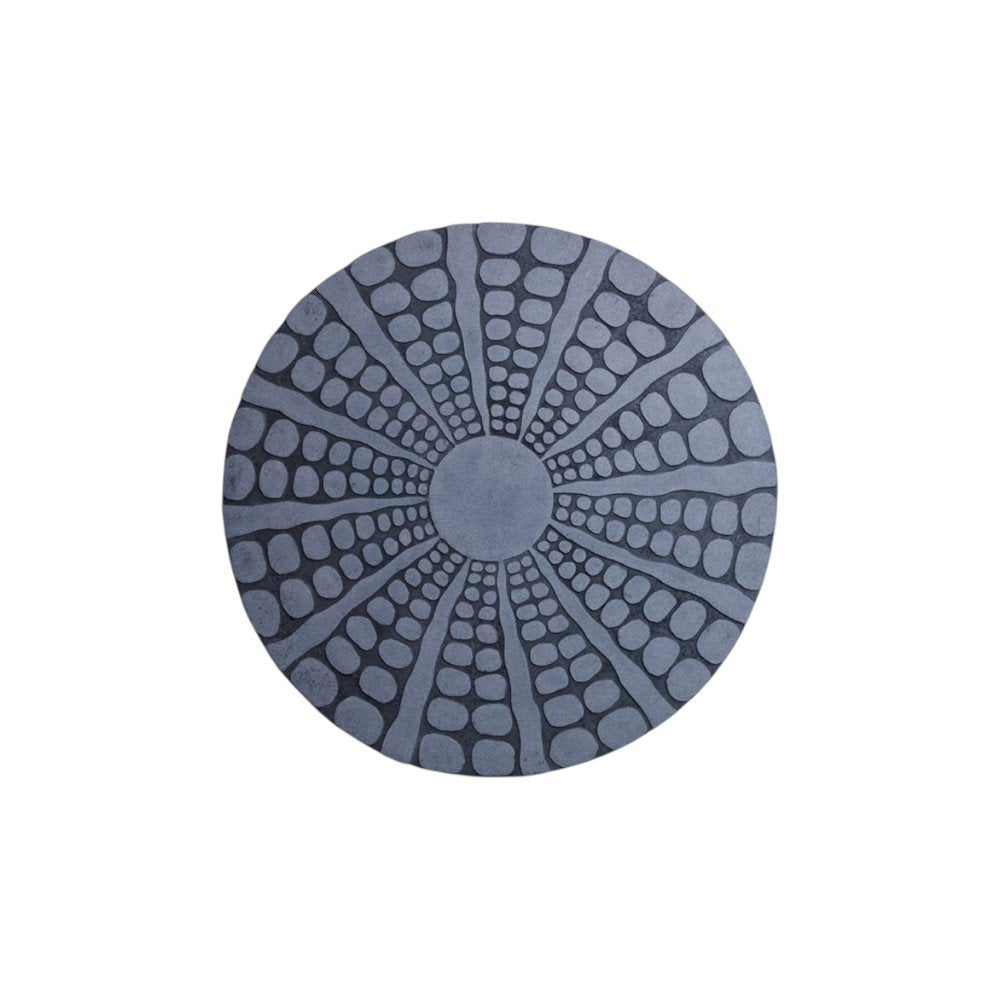 19" X 19" X 2" Sandstone, Fine Polished, Round With Stardust Pebble Finish - Wall Decor — view 2