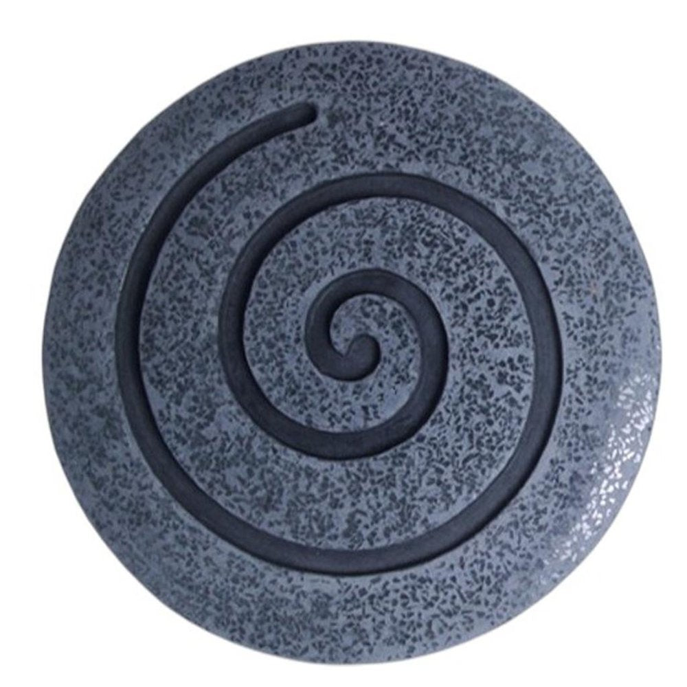 14" X 14" X 2" Gray Round Modern Spiral Wall Art — view 3