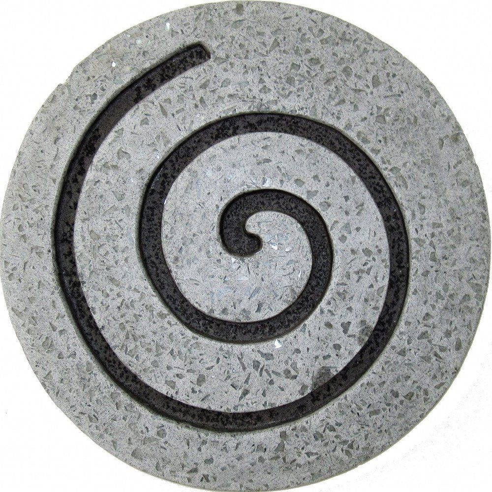 28" X 28" X 2" Gray Round Modern Spiral Wall Art — view 4