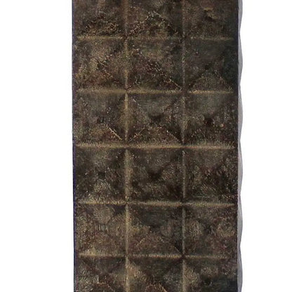 30" Distressed Bronze Metal Bedside Lamp With Khaki Shade HomeRoots