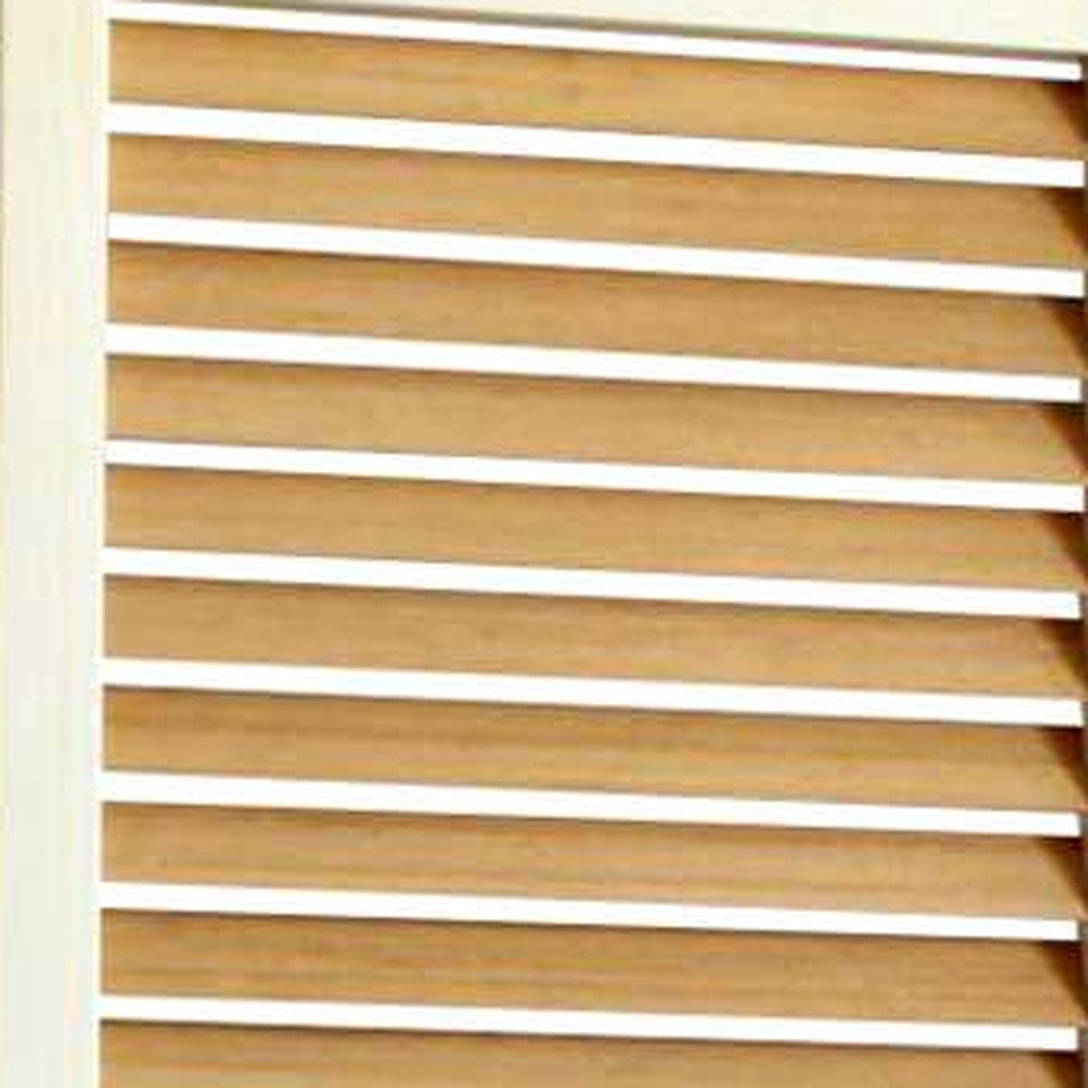 67" Natural Solid Wood Panel Screen Room Divider HomeRoots