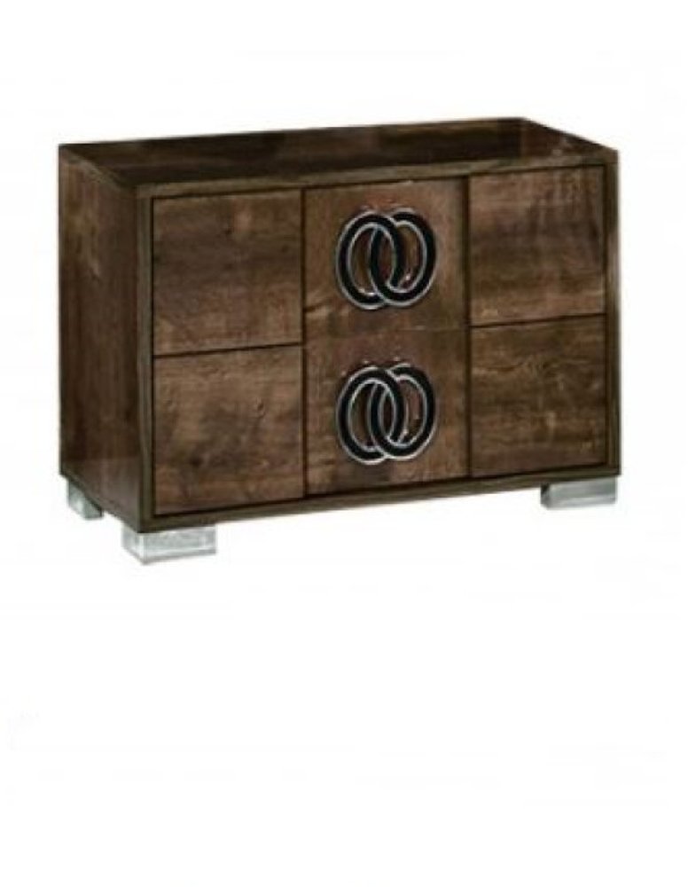20" Walnut Wood Nightstand — view 2