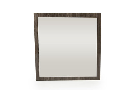 41" Gray Square Wood Framed Accent Mirror HomeRoots