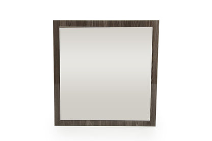 41" Gray Square Wood Framed Accent Mirror HomeRoots