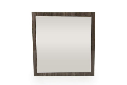 41" Gray Square Framed Mounted Accent Mirror HomeRoots