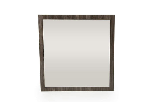 41" Gray Square Framed Mounted Accent Mirror HomeRoots