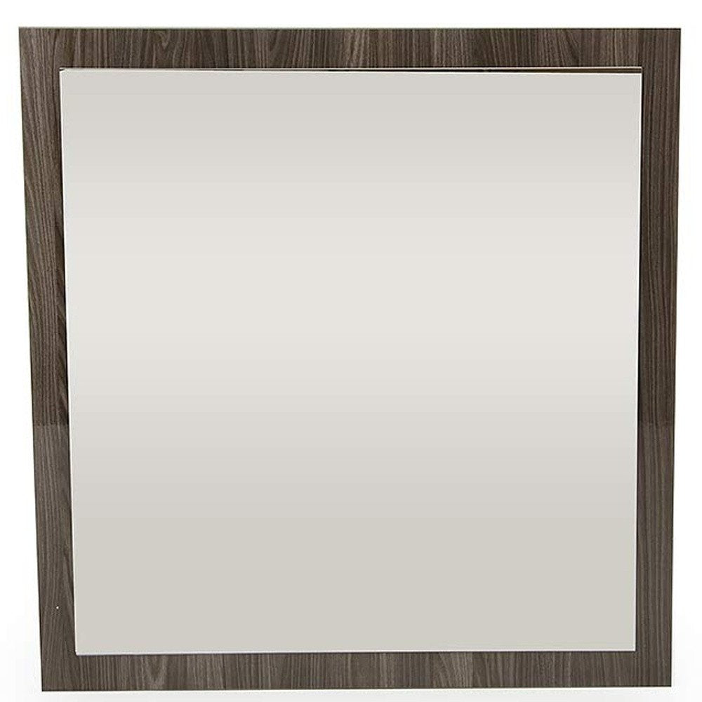 41" Gray Square Framed Mounted Accent Mirror HomeRoots