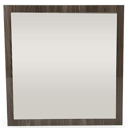41" Gray Square Framed Mounted Accent Mirror HomeRoots