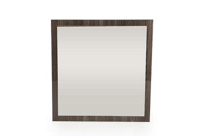 41" Gray Square Framed Mounted Accent Mirror HomeRoots