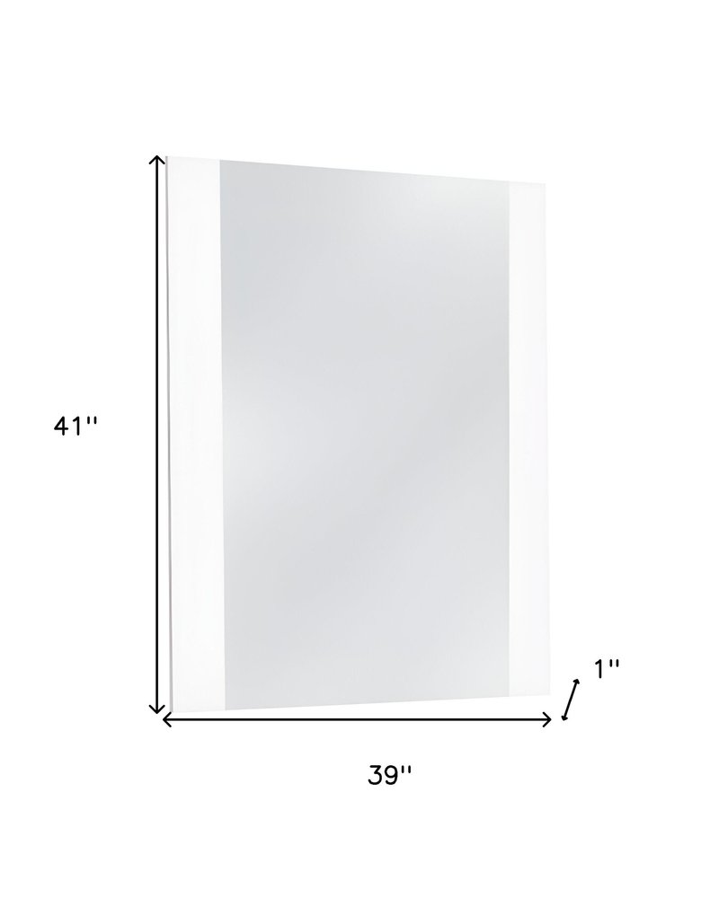 41" White Framed Mounted Dresser Mirror HomeRoots
