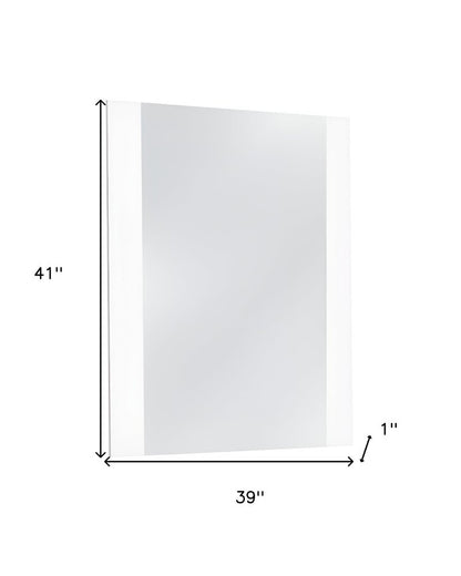 41" White Framed Mounted Dresser Mirror HomeRoots
