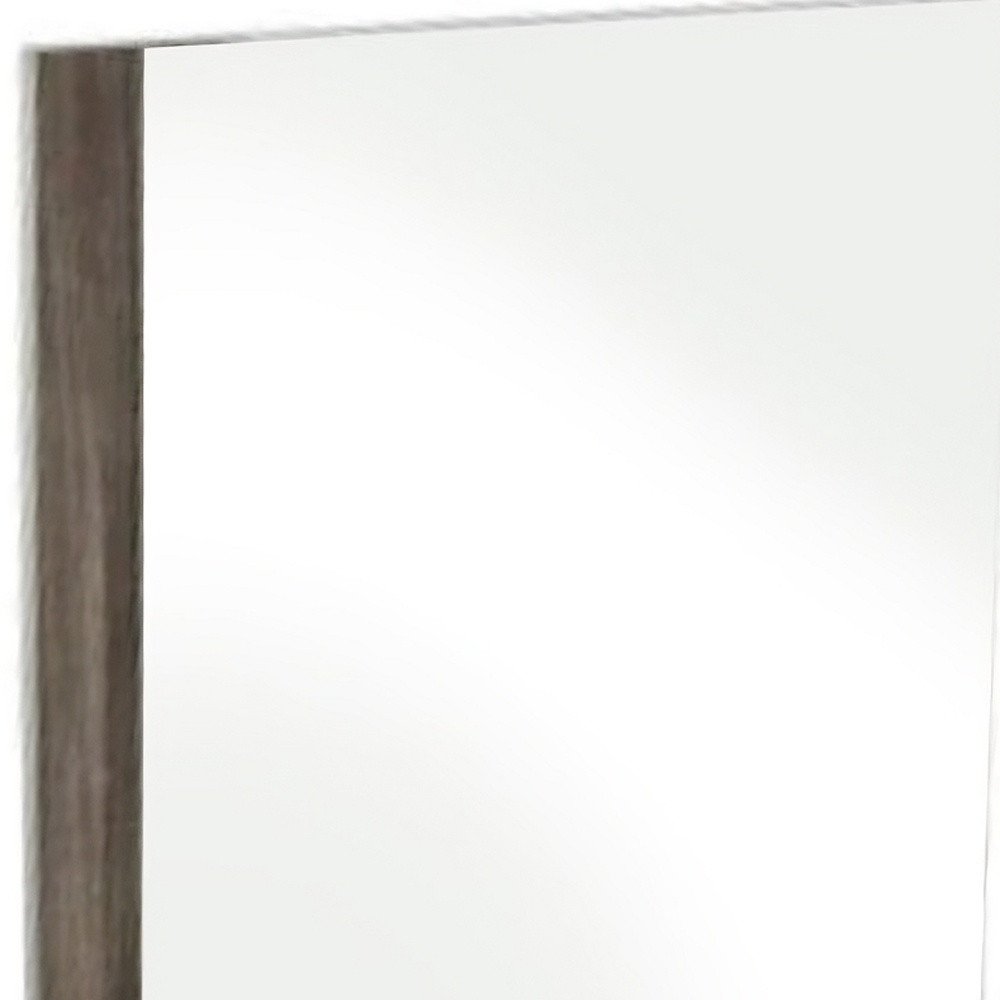 41" Ebony Wood Framed Mounted Dresser Mirror HomeRoots