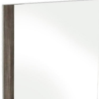 41" Ebony Wood Framed Mounted Dresser Mirror HomeRoots