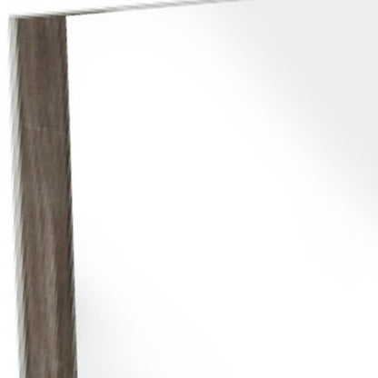 41" Ebony Wood Framed Mounted Dresser Mirror HomeRoots