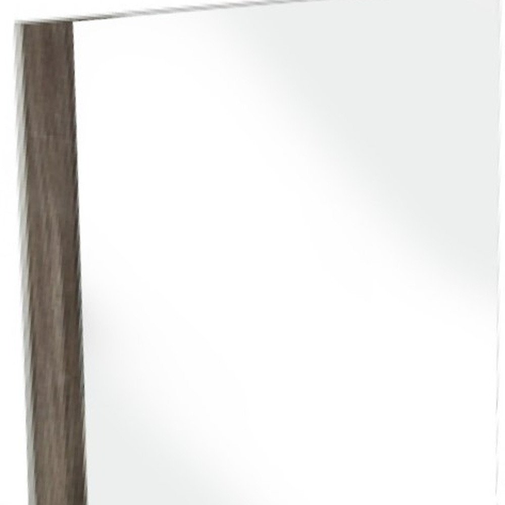 41" Ebony Wood Framed Mounted Dresser Mirror HomeRoots