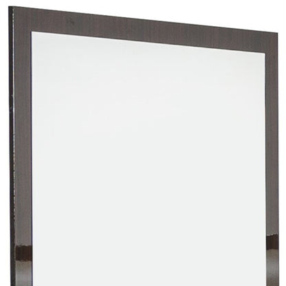 41" Ebony Wood Framed Mounted Dresser Mirror HomeRoots