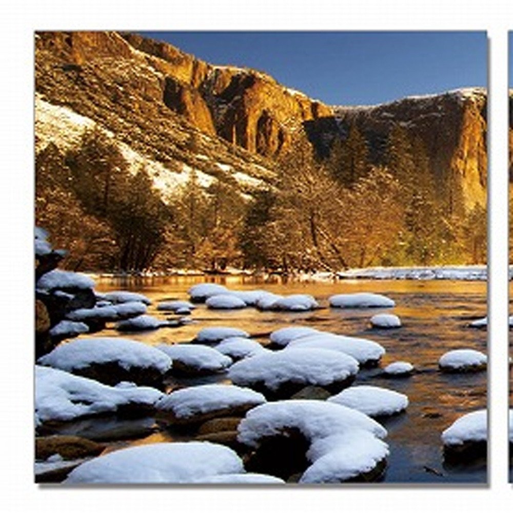 Set of Three White Canvas Square Framed Art — view 4