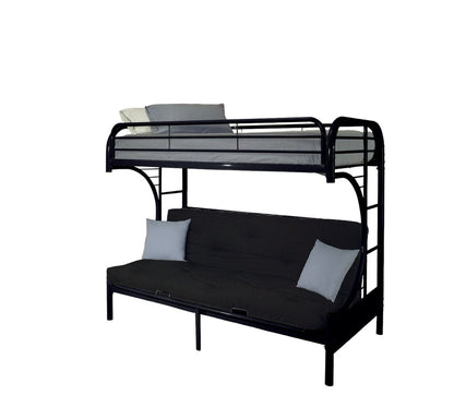 Black Twin Over Queen Bunk Bed HomeRoots