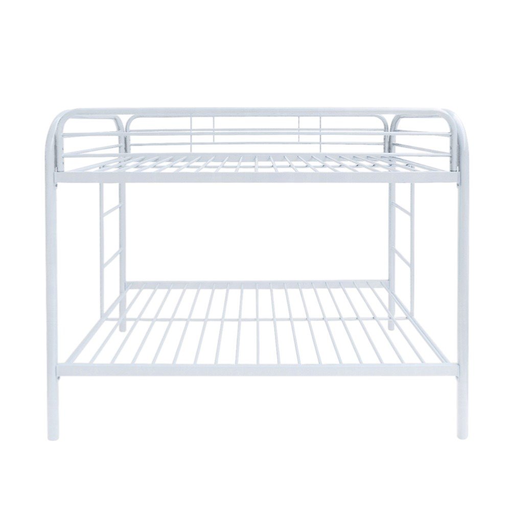 Black Twin Over Twin Metal Bunk Bed HomeRoots