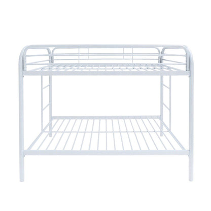 Black Twin Over Twin Metal Bunk Bed HomeRoots
