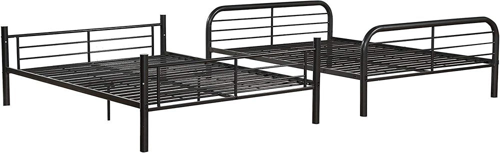 Gunmetal Full Over Full Metal Bunk Bed HomeRoots