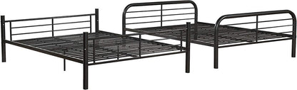 Gunmetal Full Over Full Metal Bunk Bed HomeRoots