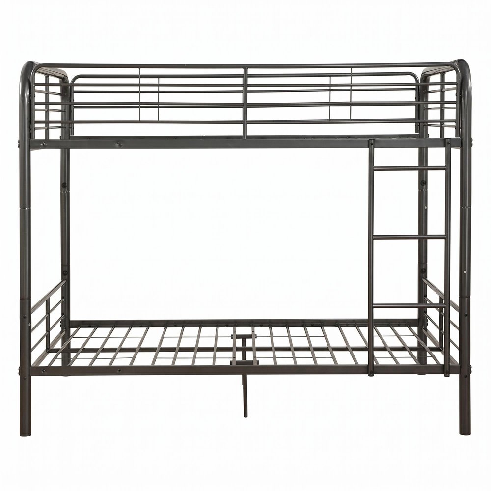 Gunmetal Full Over Full Metal Bunk Bed HomeRoots