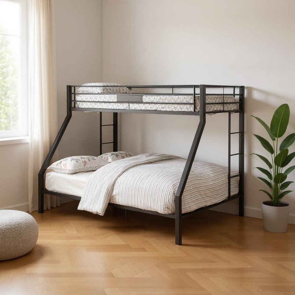 Twin Over Queen Bunk Bed HomeRoots