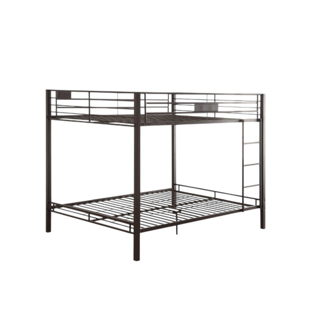 Black Queen Over Queen Bunk Bed HomeRoots